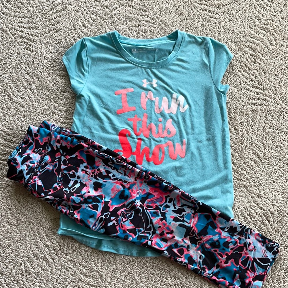 I Run This Show UA Capri Outfit